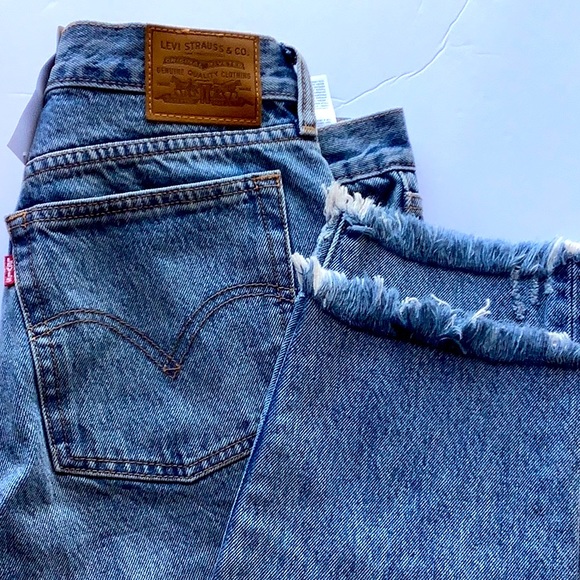 •LAST PAIR* Levi’s Wedgie hi waisted VTG inspired frayed jeans NWT SZ 30/SZ 10 - Picture 13 of 15